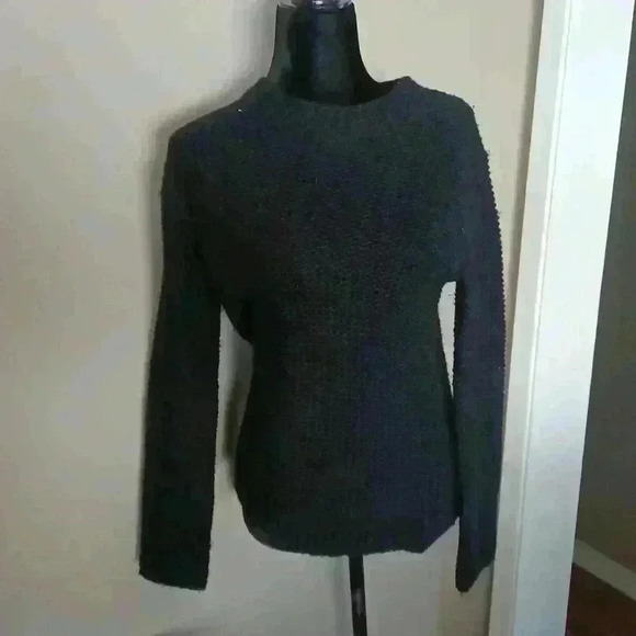 J.Crew Women's Black Wool Blend Knit Sweater M - Picture 11 of 11